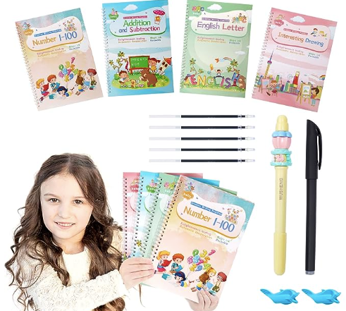 Conjunto de Libros Mágicos de Caligrafía Montessori
