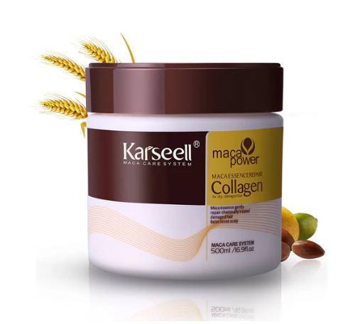 Tratamiento ORIGINAL COMPLETO Karseell -  MEGAPROMOCIÓN Mascarilla de colágeno, Shampoo, acondicionador + REGALO protector térmico