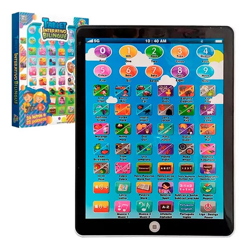 Tableta Infantil Educativo Bilingue - Alfabetización