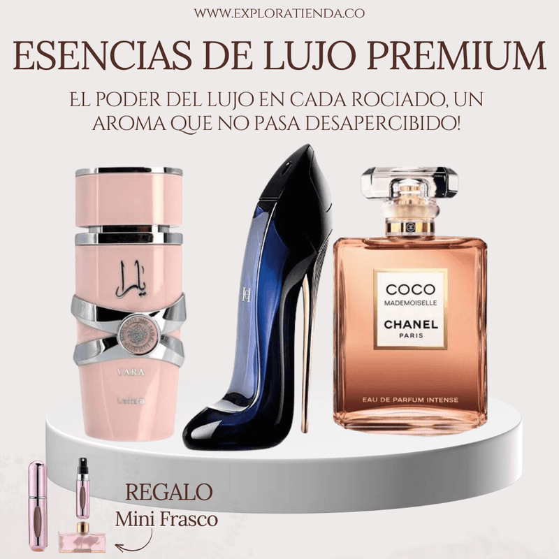 COMBO 3 PERFUMES + REGALO MINI FRASCO - LA ESENCIA QUE TODOS DESEAN