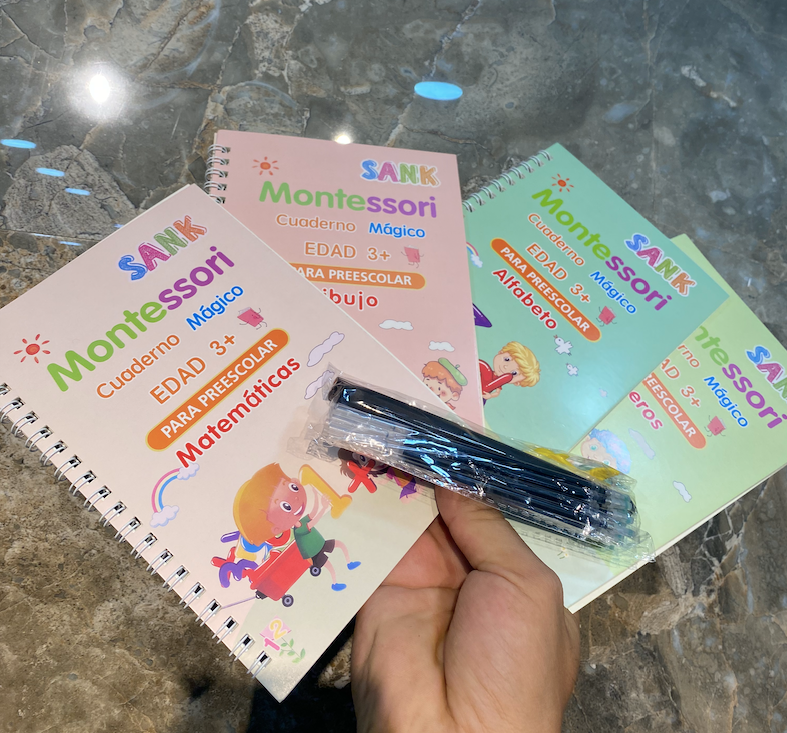 Conjunto de Libros Mágicos de Caligrafía Montessori
